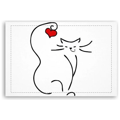 Fotoobraz 60x40 cm malý Love cat