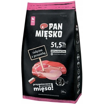 Pan Mięsko puppy velmi malé telecí křepelčí 20 kg
