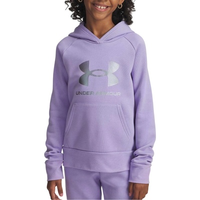 Under Armour G Rival Fleece Shimmer Hoodie 6004118-538 fialová