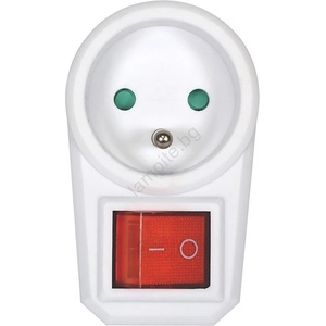 Solight P96 - контакт с ключ и изключвател (SL0633)