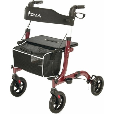 DMA 101 čtyřkolové chodítko úzké - červená