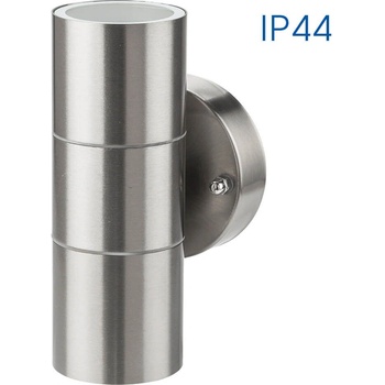 Image 1 of VIVALUX ФАСАДЕН АПЛИК GRENADA GU10 2x35W IP44 87x160x80мм НИКЕЛ МАТ (VIV004251)