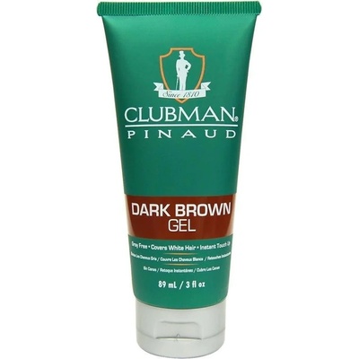 Clubman Barva na vlasy a vousy Pinaud Dark brown gel tmavě hnědá 89 ml