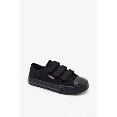 Big Star Shoes detské tenisky na suchý zips čierna