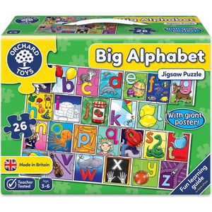 Orchard Toys Детски пъзел Orchard Toys - Голяма азбука, 26 части (OR238) - baby