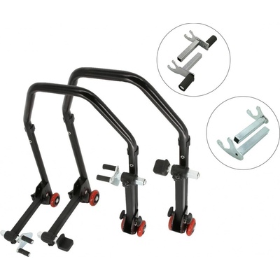 Sefis D20 sklopný moto stojan predný a zadný set - 2v1 / hák