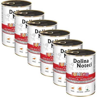 Dolina Noteci Premium Junior hovädzie srdce 6 x 400 g