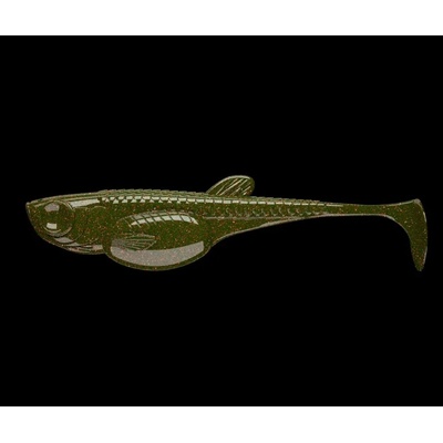 Libra Lures Gumová nástraha Embrion Shad 2″ 10ks - Motor Oil Green 032