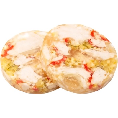 Fiala uzeniny z masa Milovické kuře v aspiku s brokolicí cca 300 g – Zboží Dáma
