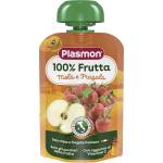 Plasmon Плодова закуска ябълка и ягода 12+м 100г - bubu