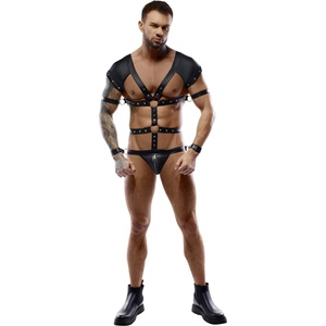Svenjoyment Body Harness with Restrains 2150484 Black L