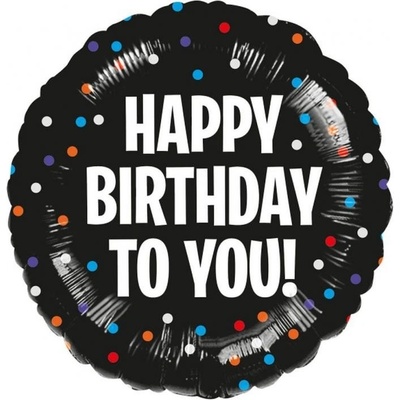 Anagram Фолиев Балон "Birthday To You" Satin Dots (3906201)