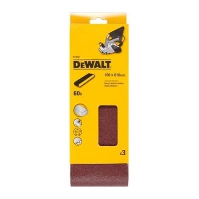 DeWALT DT3321 Víceúčelový brusný pás - 60G - 100 x 610 mm 3ks