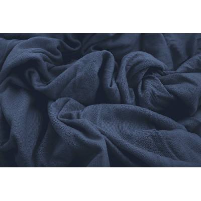 TOP Q jersey prosteradlo TMAVE MODRÉ bez dekoru 180x200