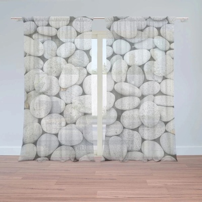 Sablio Záclony Okruhliaky: 2ks 150x250cm