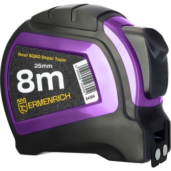 Levenhuk Ролетка Ermenrich Reel SQ80 Ролетка. Дължина на лентата: 8 метра. Ширина на лентата: 25 mm (84584)