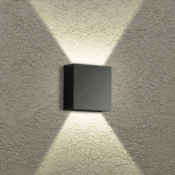 Brilagi - LED външно стенно осветително тяло DOUBLERAY LED/4W/230V черно IP65 (BG2251)