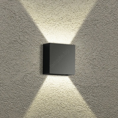 Brilagi - LED външно стенно осветително тяло DOUBLERAY LED/4W/230V черно IP65 (BG2251)