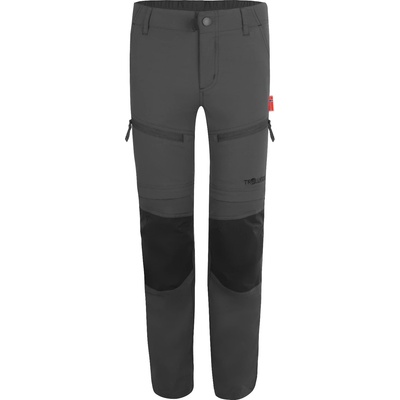Trollkids Детски панталон със свалящи крачоли Trollkids Kid's Nordfjord Zip-Off Pants Slim Fit Walking trousers - Anthracite - размер 122 (EU) (701-1741-0315)