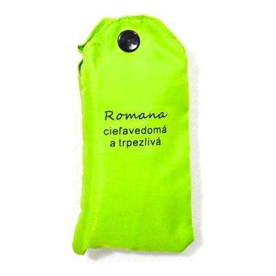 Nákupná taška s menom ROMANA - cieľavedomá a trpezlivá