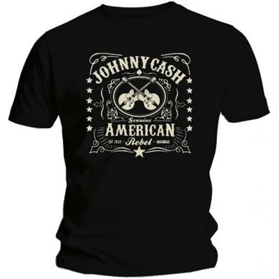 Johnny Cash tričko American Rebel čierne