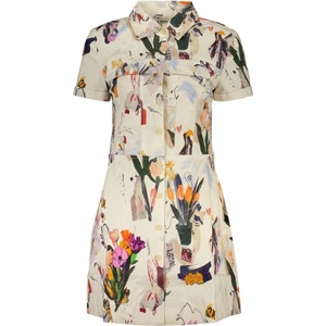 Desigual Къса дамска рокля desigual, Размер xs, Цвят Бяло (26swvw48_bi1008)