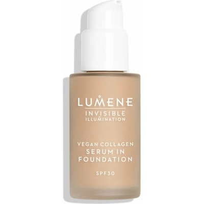 Lumene Invisible Illumination Vegan Collagen Serum in Foundation ľahký make-up s vyživujúcim účinkom SPF 30 4 30 ml