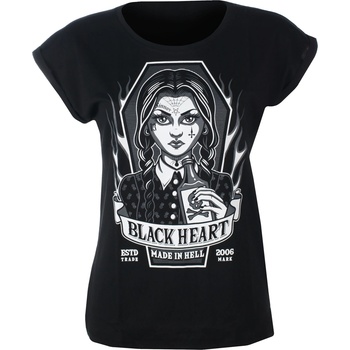 Black heart дамска тениска BLACK HEART - Wednesday EXT - черна - 17518