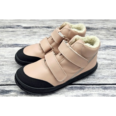 Jonap Jampi kožené zimní boty JOLLA s okopem pleťová růžová