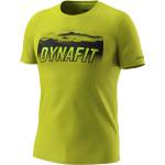 Dynafit Мъжка спортна тениска Dynafit Transalper Graphic S/S Tee Sport shirt - Golden Lime (216-8506-0311)