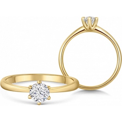 Sofia Diamonds zlatý zásnubný prsteň s diamantom BDRB00149YG