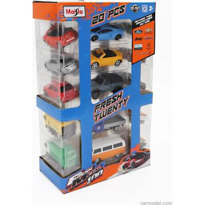 Maisto Ford usa Set Assortment 20 Cars Pieces Různé 1:64