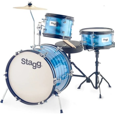 Stagg Tim Jr 3/16B Детски комплект барабани Син Син