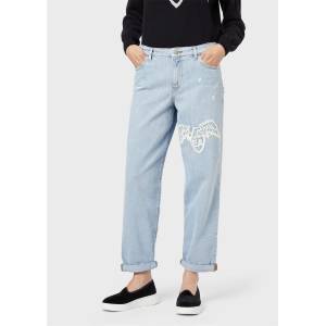 Emporio Armani Дънки Emporio Armani J89 Baggy-Fit Jeans - Blue