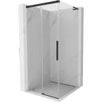 Mexen Rox L плъзгаща се душ кабина 100 x 100 см, прозрачна, черна - 8C2L-100-100-70-00 (8C2L-100-100-70-00)