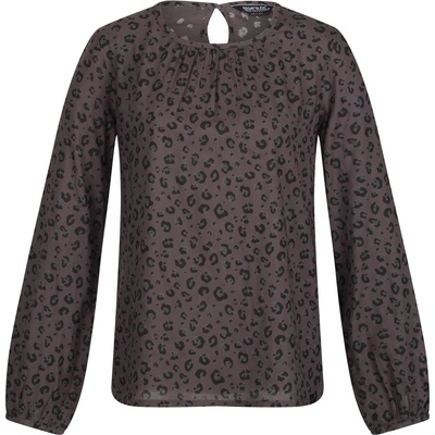 Regatta Риза с дълъг ръкав Regatta Women's Hadria Long Sleeve Shirt - Black Animal