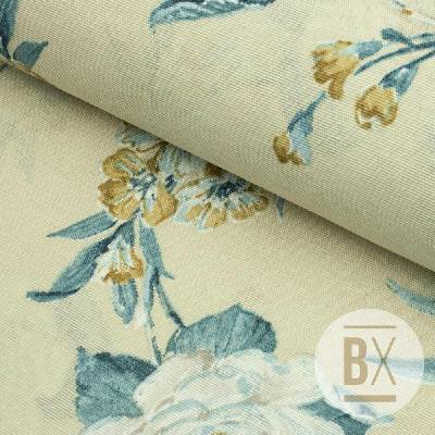 Španělska Loneta - Turquoise Flower Pattern