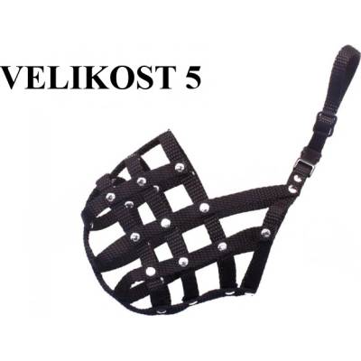 Bafpet Popruhový náhubek pletený 36 cm 10 cm 50 - 66 cm