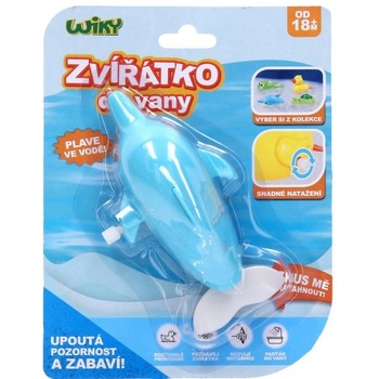 Wiky Навиващ се делфин за вана 14 см - чешка опаковка