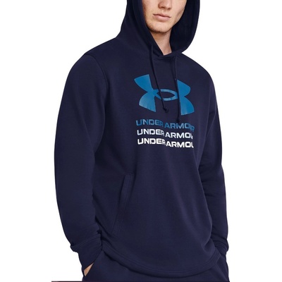 Under Armour UA Rival Terry Graphic Hood-BLU 1386047-410