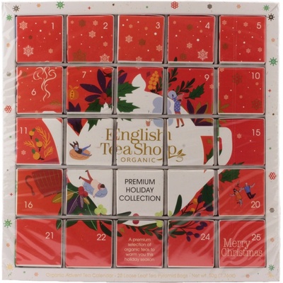 English Tea Shop Pyramidky Adventní kalendář červený puzzle 25 ks