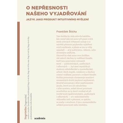 O nepřesnosti našeho vyjadřování - František Štícha