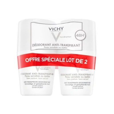 Vichy антиперспирант 48H Deodorant Anti-Transpirant Sensitive Roll-on 2 x 50 ml