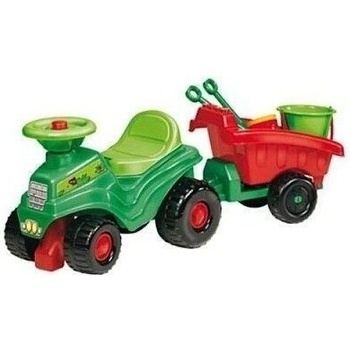 Ecoiffier traktor s prívesom a hračkami do piesku