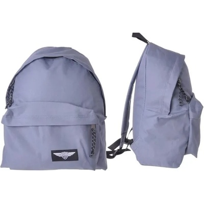 SAMPACK Ученическа раница mp с едно отделение sampack, сив