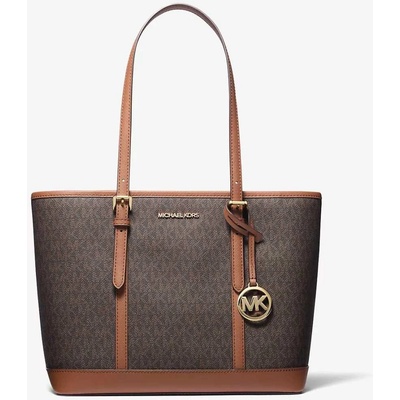 Michael Kors jet set travel small logo kabelka hnědá