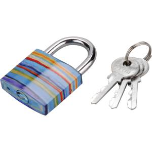 EXTOL катинар, от боядисано желязо, с 3 ключа, в блистер; 38 мм