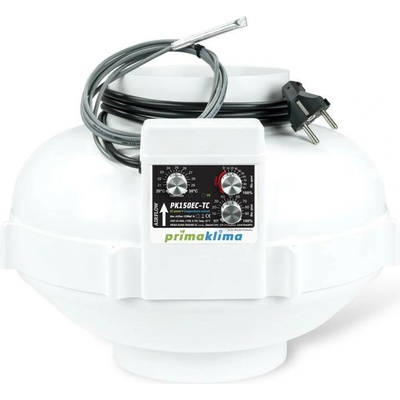 Prima Klima 1100 m3/h, 150 mm, EC motor s tepelnou reguláciou (PK150EC-TC)
