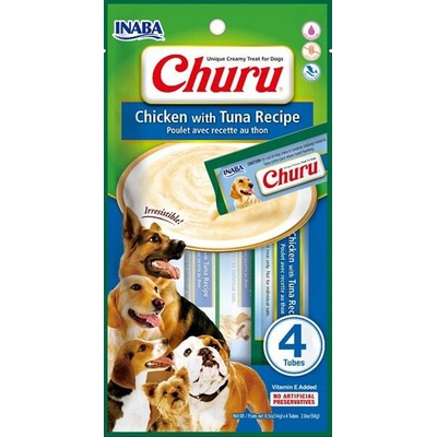 Churu dog snack kuře a tuňák 4 x 14 g