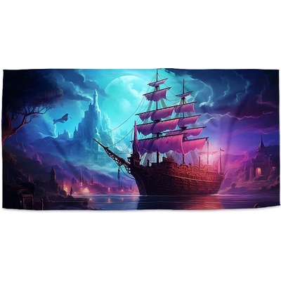 Sablio Uterák Magická plachetnica pod mesiacom 70 x 140 cm